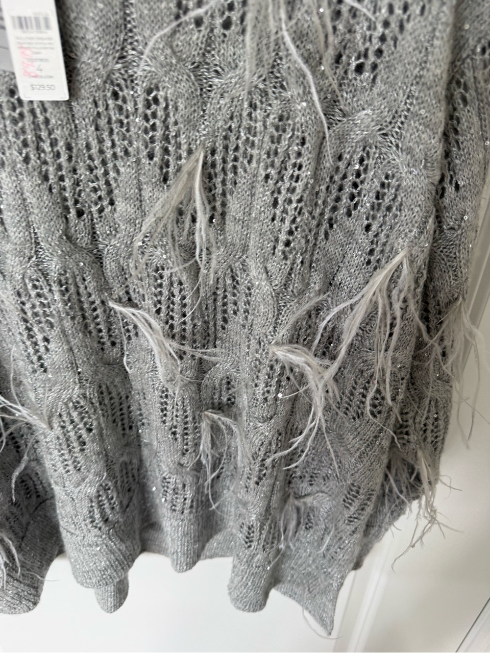 Chicos Feather Stitch Pullover Sweater NWT - Picture 2 of 3